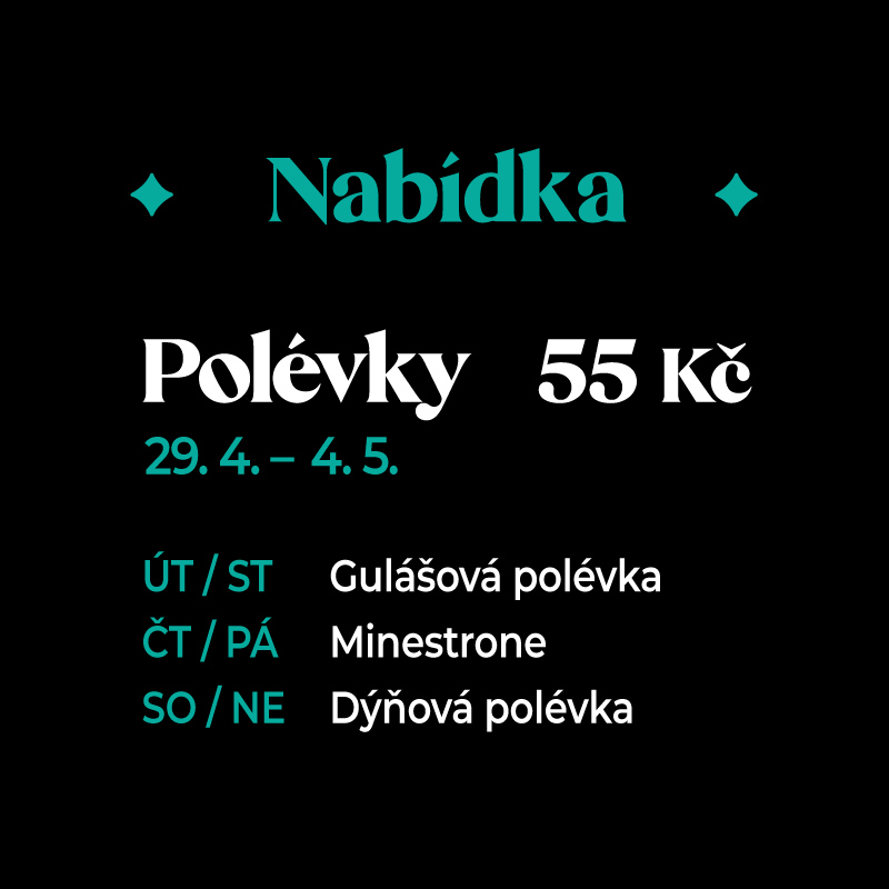 Nabídka polévek | 28. dubna až 4. května
