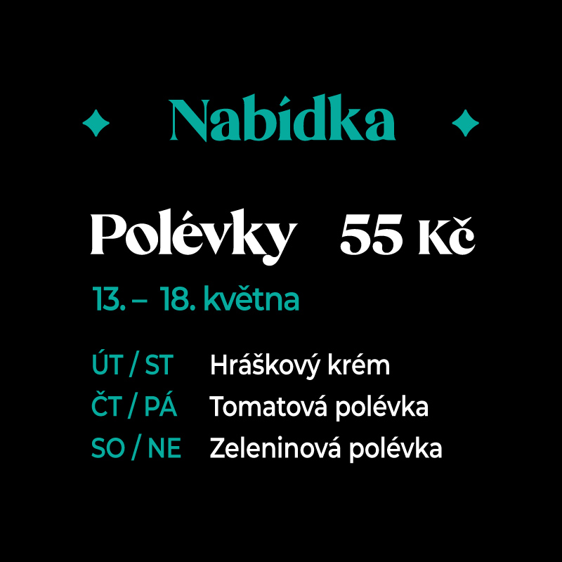Nabídka polévek | 13. až 18. května